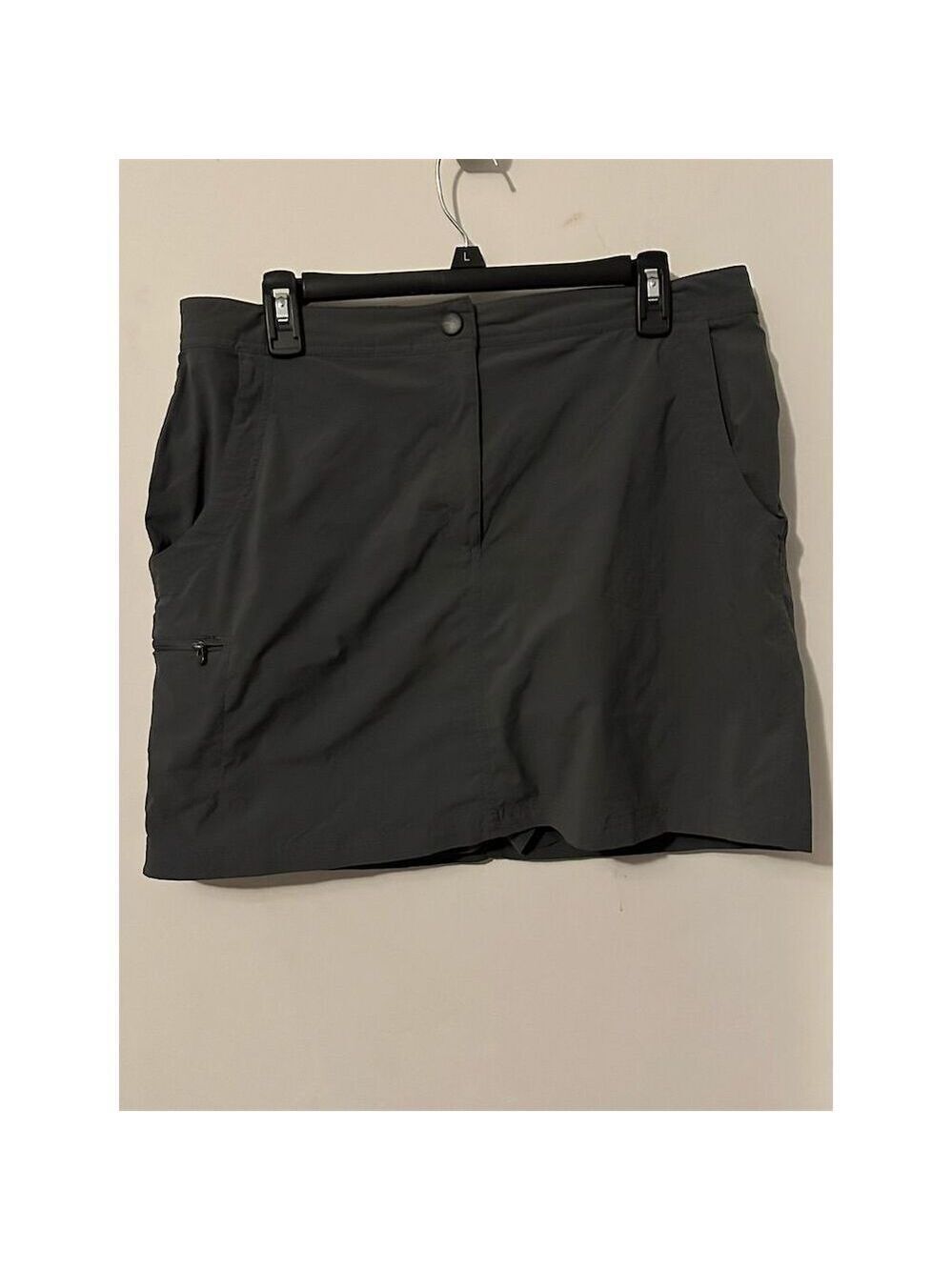 Lands End Women's Gray Skort Size 12 Activewear with Pockets